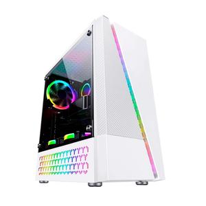 GABINETE GAMER BLUECASE BG-018WBX - S/ FONTE / LED RGB / USB 3.0 FRONTAL