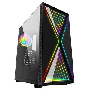 GABINETE GAMER BLUECASE BG-034 PULSE PRETO BLUECASE S/ FONTE / LED RGB / USB 3.0