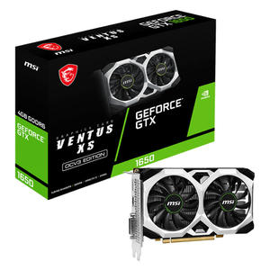 PLACA DE VIDEO MSI GTX 1650 D6 VENTUS XS OCV3 4GB GDDR6 GEFORCE
