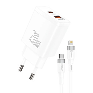 KIT CARREGADOR POWER TURBO HREBOS - USB-C 20W / USB 18W - CRG-307CI