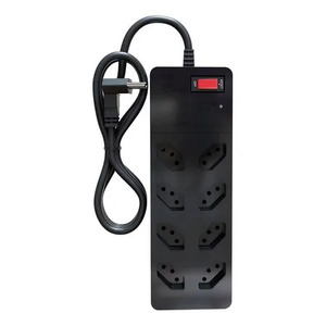 PROTETOR DE SURTO ICLAMPER 8 TOMADAS LCF - PRETO