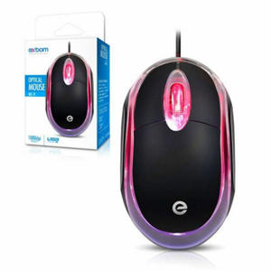 EXBOM MS-9 MOUSE USB OPTICO COM LED