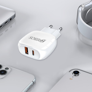 CARREGADOR USB-C(20W) + USB(18W) HS-306