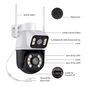CÂMERA DE SEGURANÇA DUPLA WI-FI ICSEE SMART ANGULO DUPLO - A28