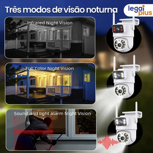 CÂMERA DE SEGURANÇA DUPLA WI-FI ICSEE SMART ANGULO DUPLO - A28